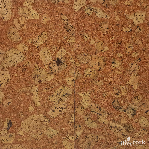 Пробковый клеевой паркет IberCork Леон рохо 4 VG